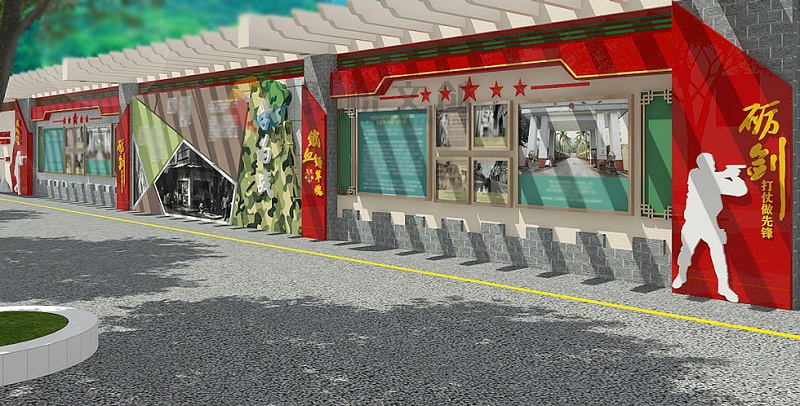 部隊(duì)軍史長廊創(chuàng)意設(shè)計(jì)