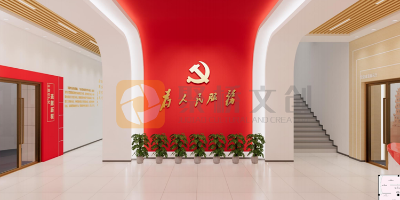 廣東市級黨群服務中心設計效果圖，大廳規劃設計的要點