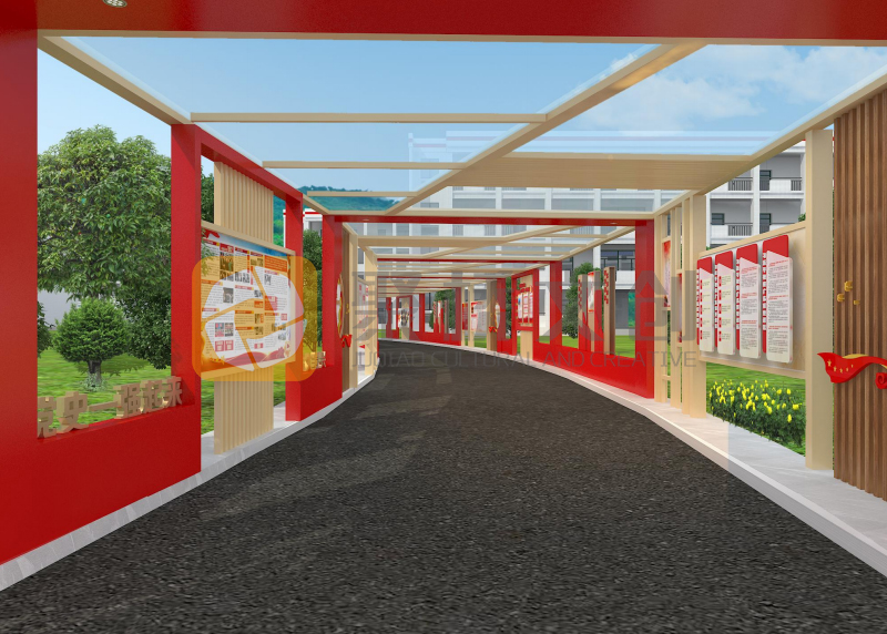 風雨長廊紅色文化設計